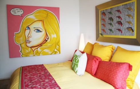 Master Bedroom and inspiration for A Blonde in Beijing artwork.