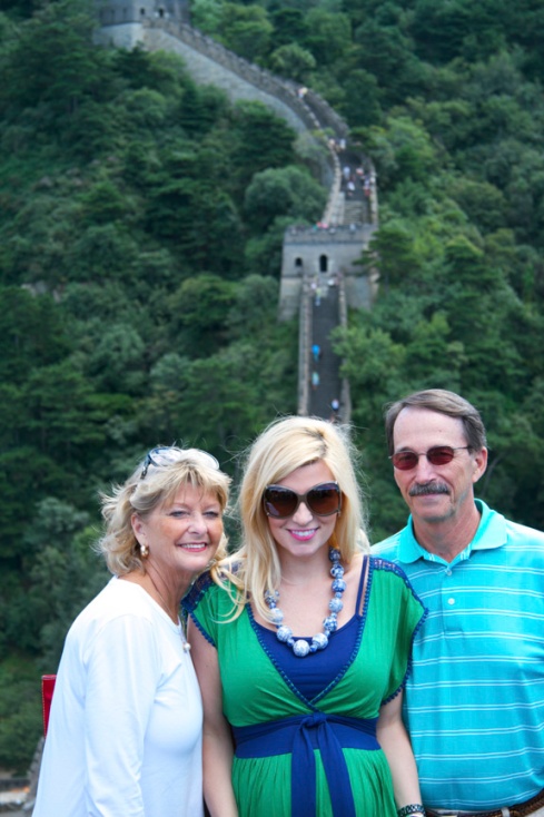 With Mom and Joe on the Great Wall.  My last visit to this wonder of the world.