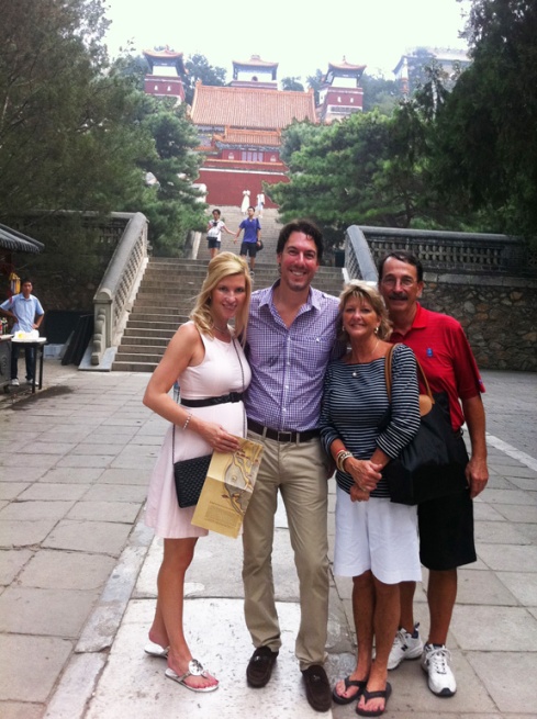 With Mom and Joe at the Summer Palace